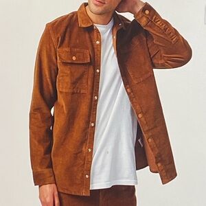 EUC Brown Corduroy Asher Shacket